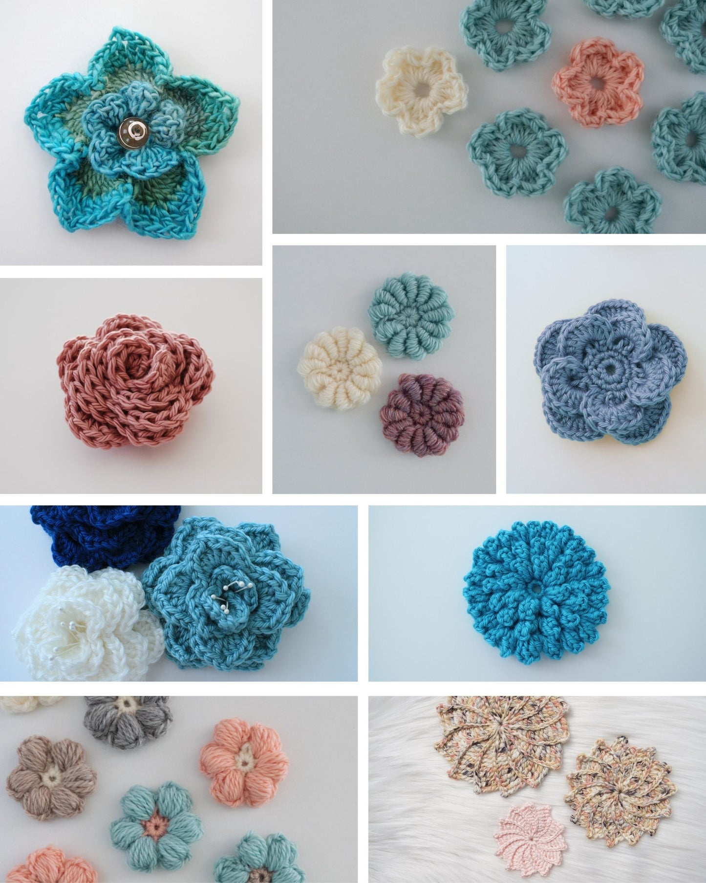 Crochet Flower Pattern Bundle