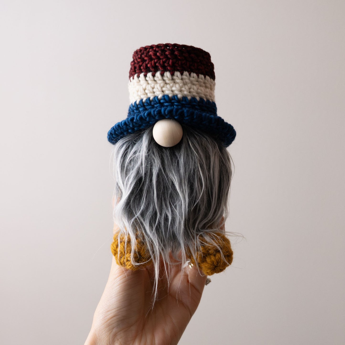 Patriotic Crochet Gnome