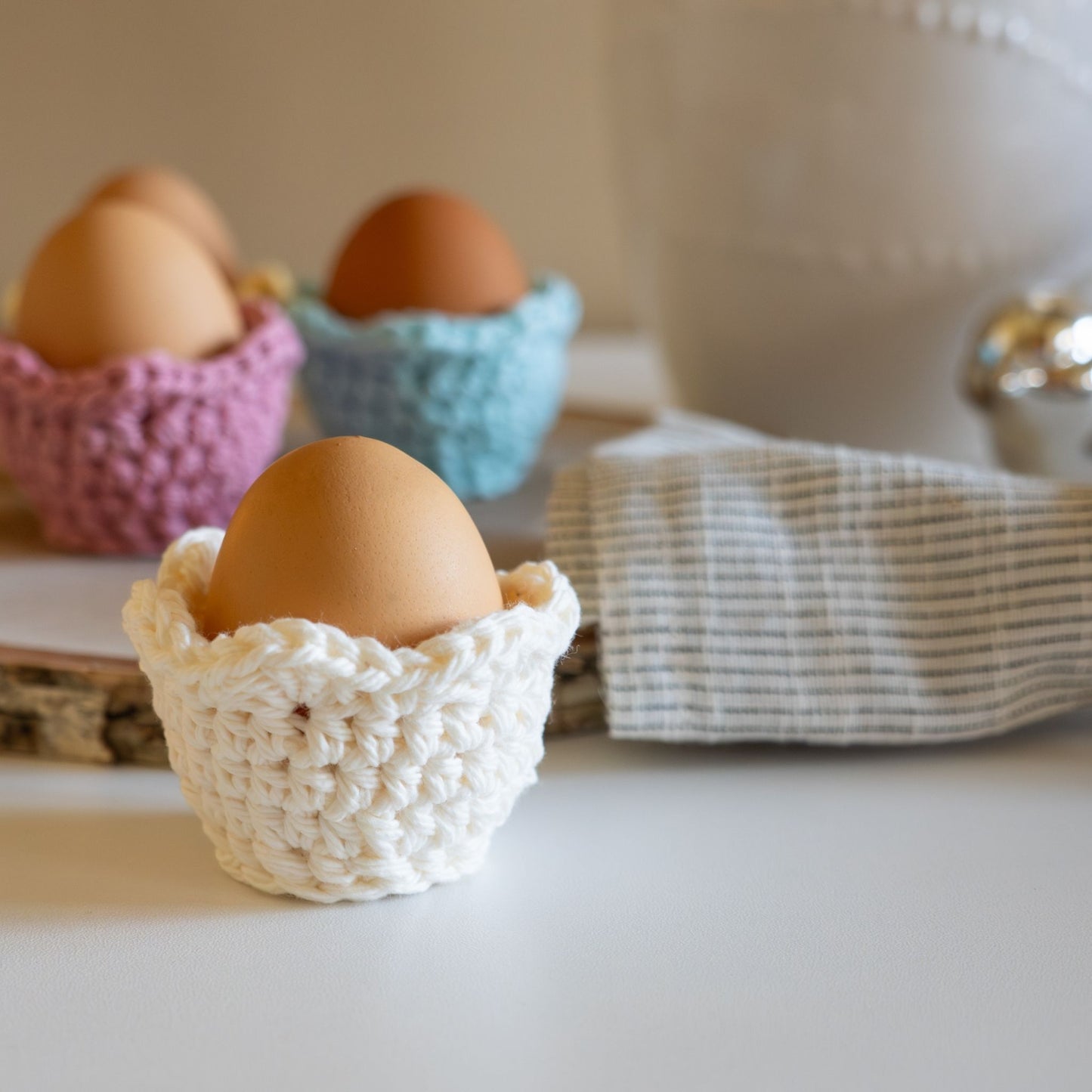 Cute Crochet Egg Cover