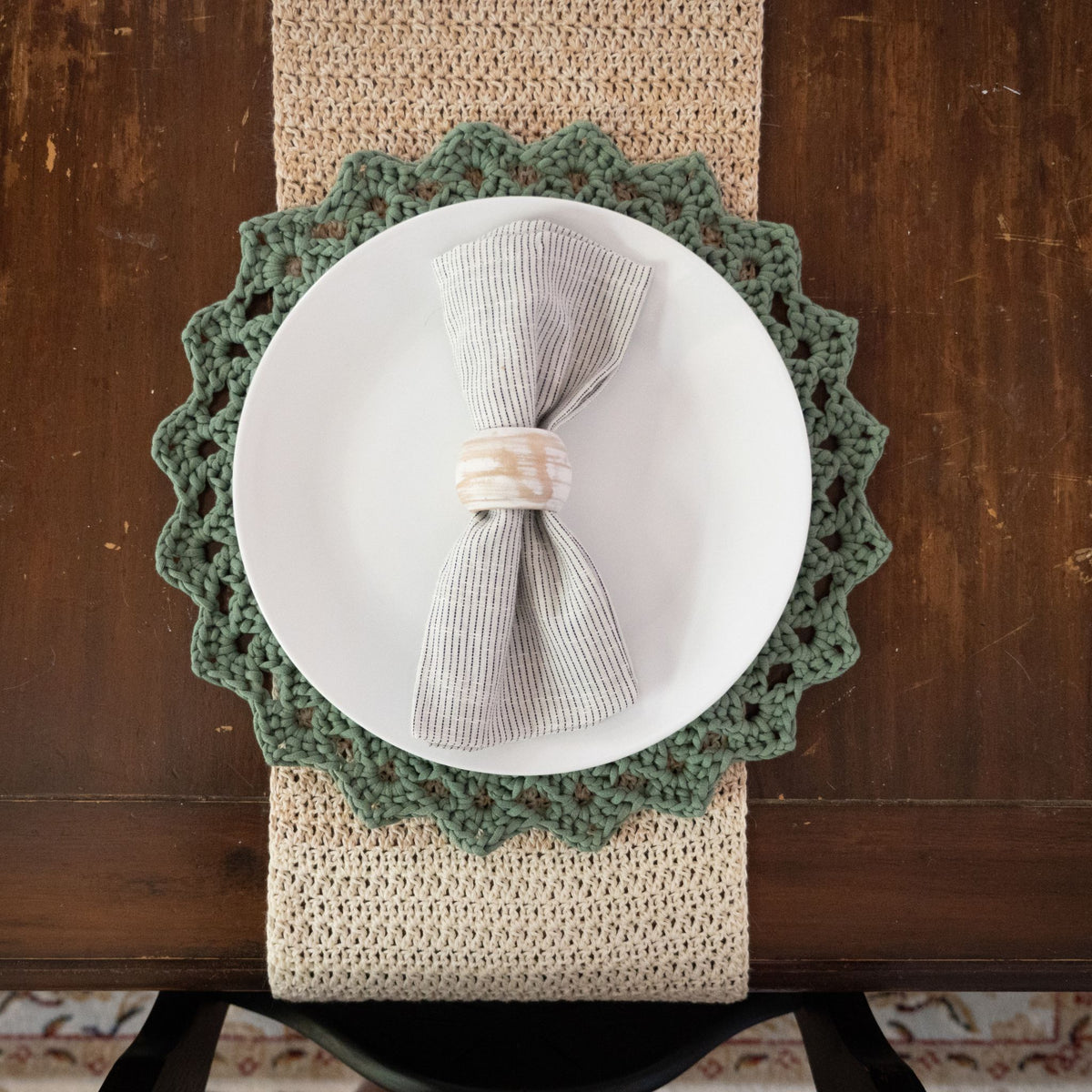 Starburst Crochet Placemat
