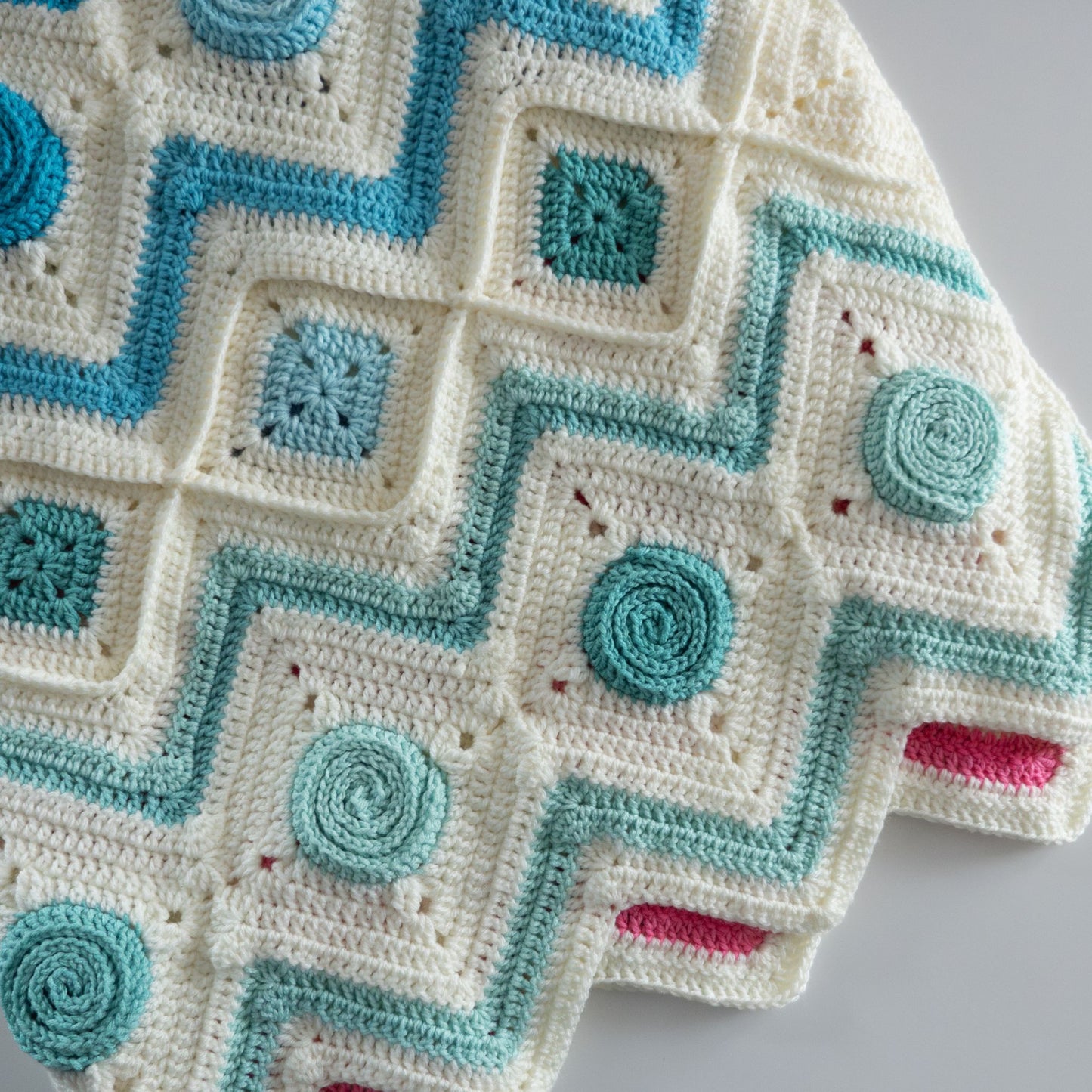 Modern Granny Square Blanket