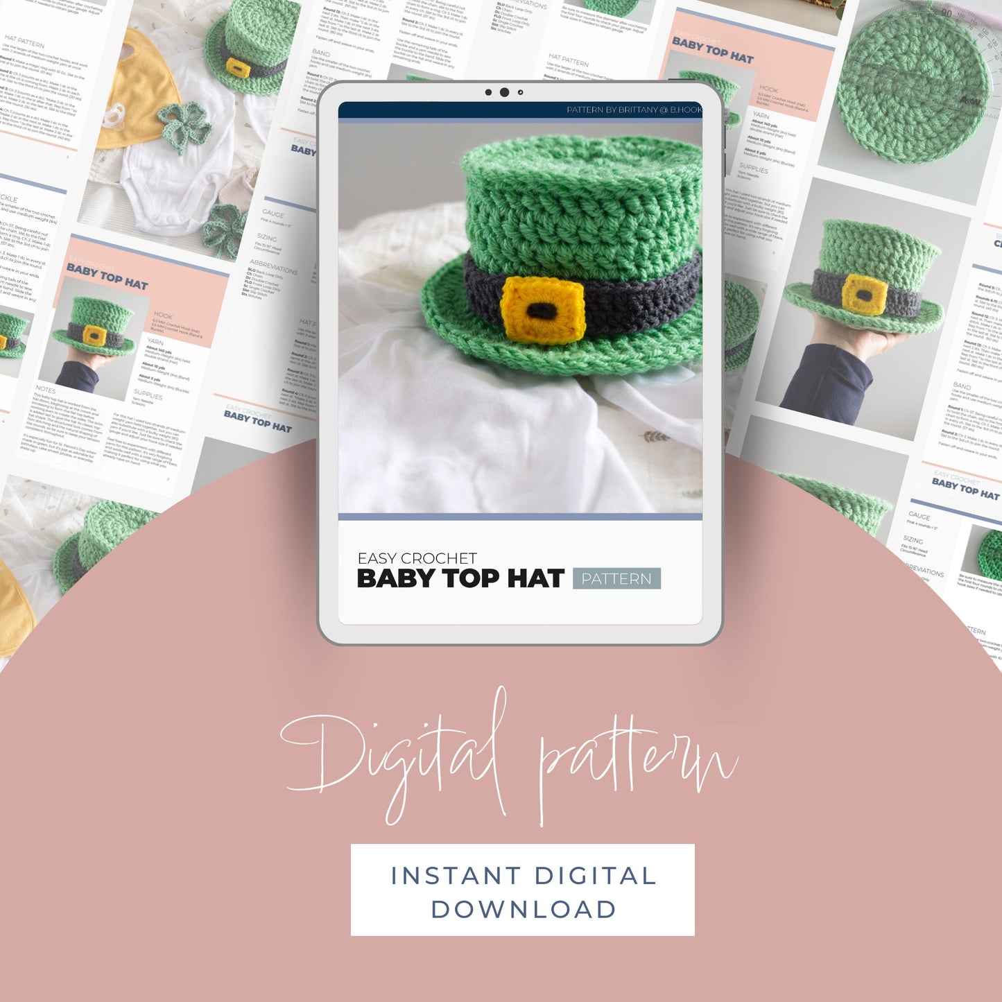 Easy Crochet Baby Top Hat