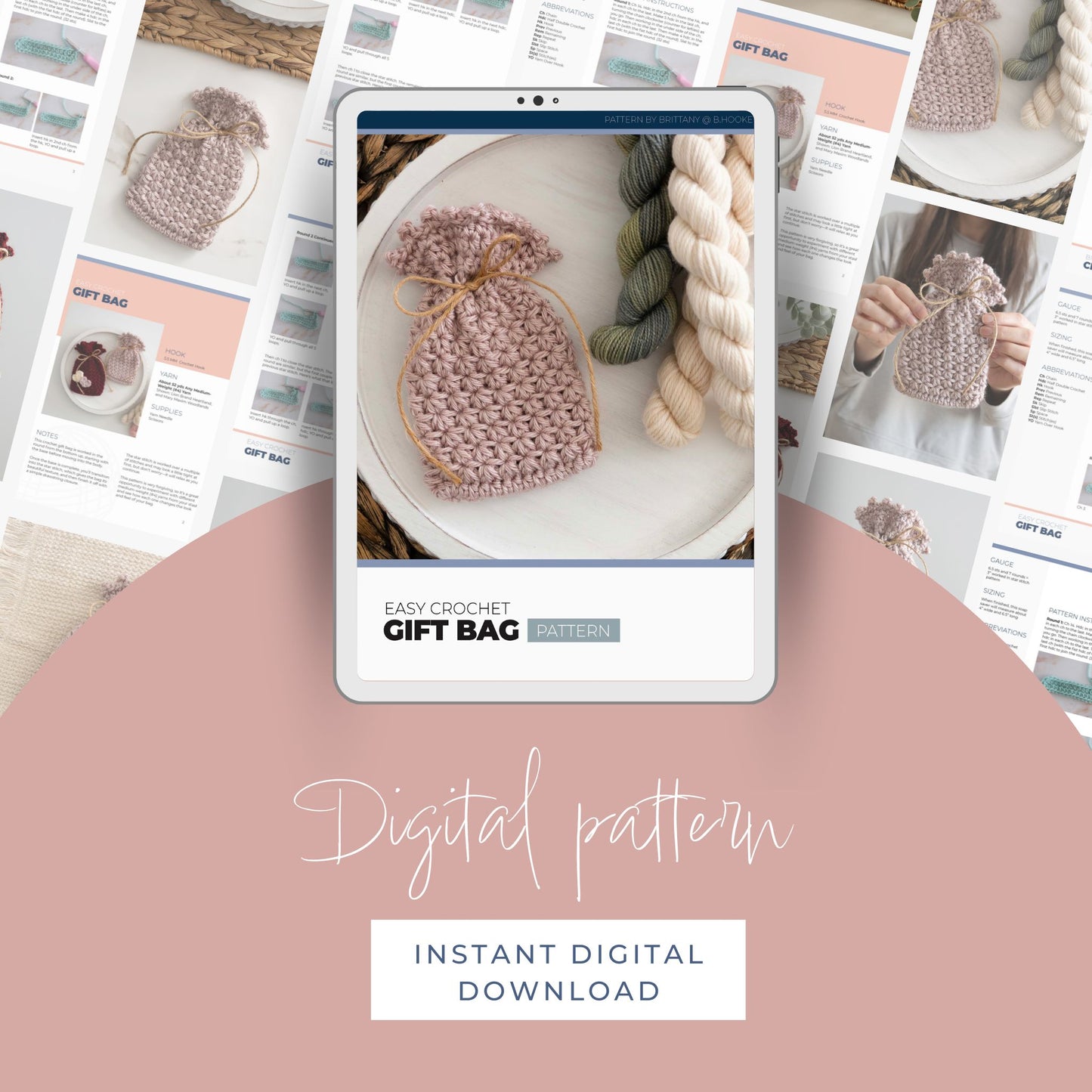 Easy Crochet Gift Bag