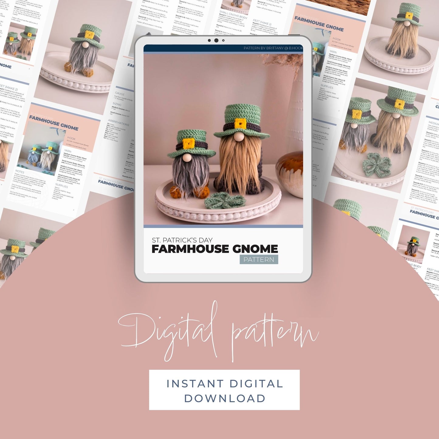 St. Patrick's Day Crochet Gnome