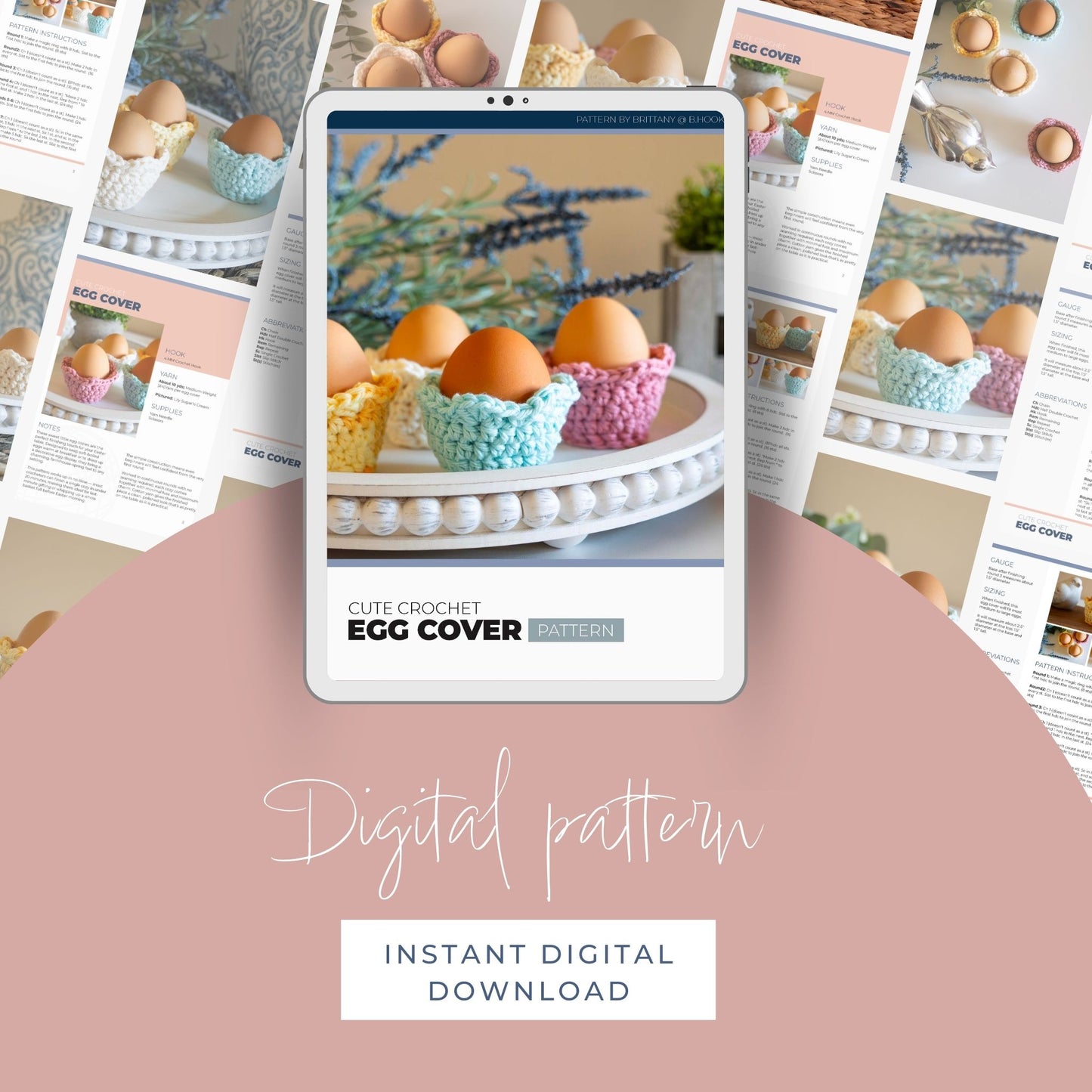 Cute Crochet Egg Cover