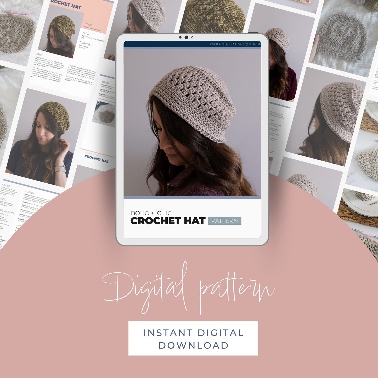 Boho + Chic Crochet Hat