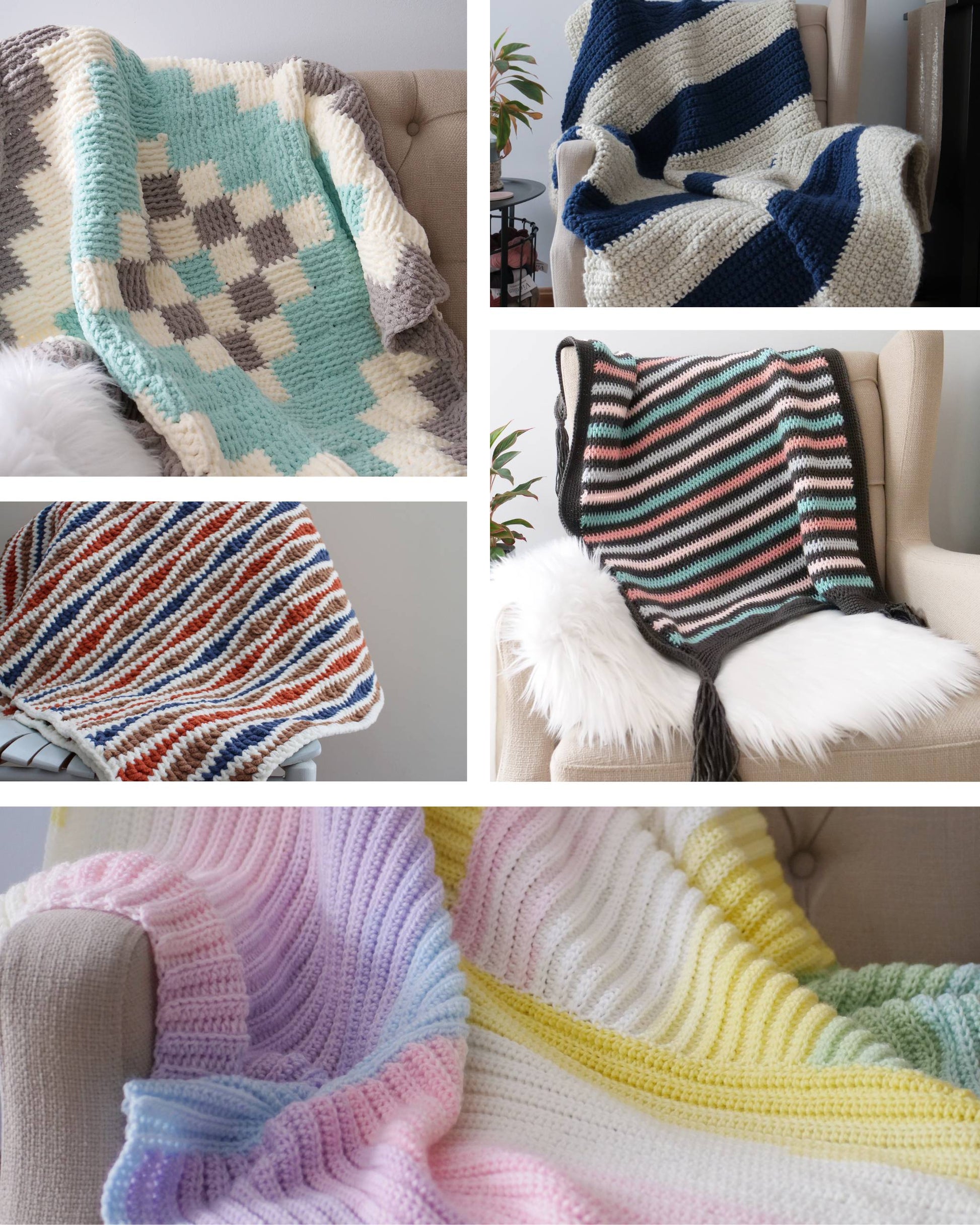 Crochet Blankets Pattern Bundle –