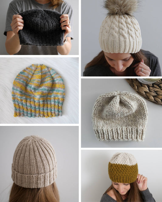 Knit Hats Pattern Bundle