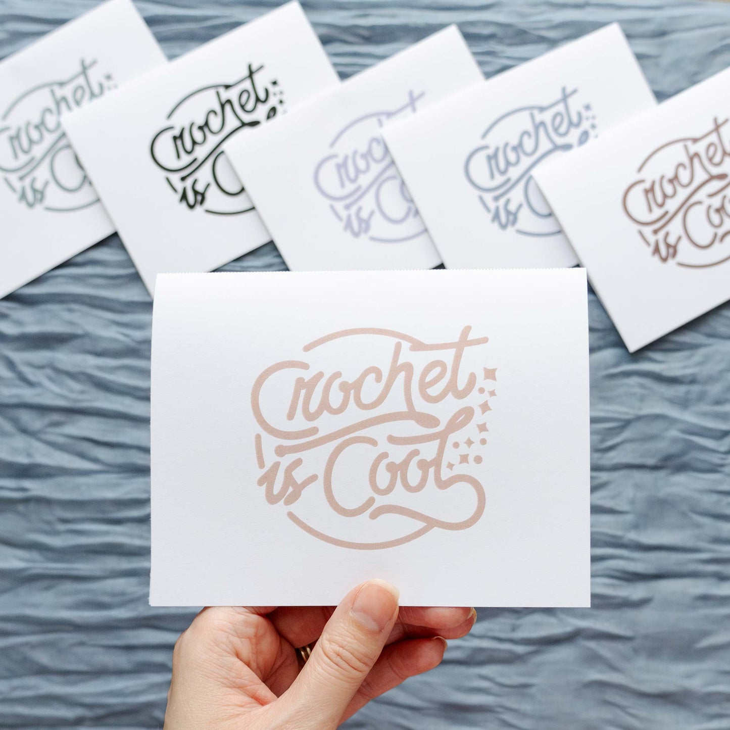 Printable "Crochet is Cool" Note & Care Card