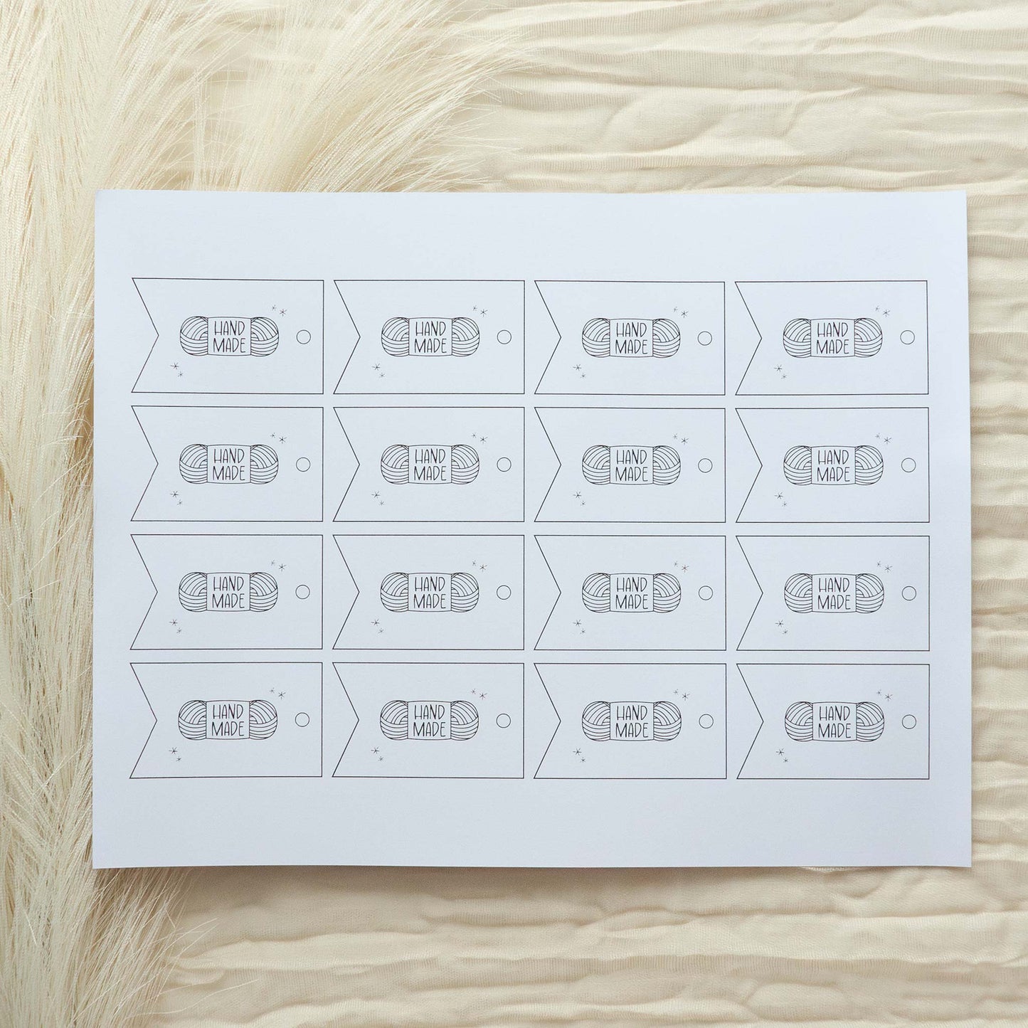 Printable "Crochet is Cool" Note & Care Card