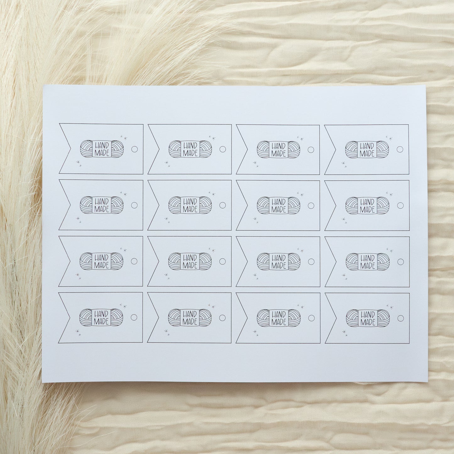 Printable "Happy Hooker" Note & Care Card