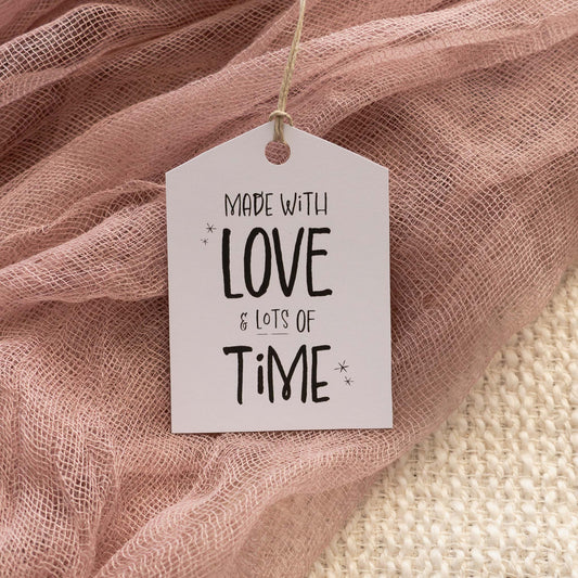 Printable "Made With Love & Time" Tags