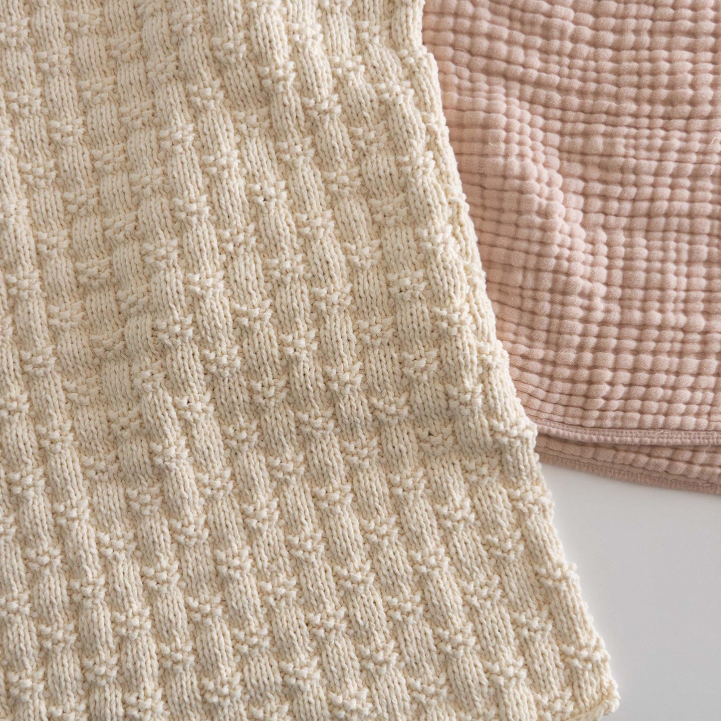 Modern Cuddle Knit Baby Blanket PDF