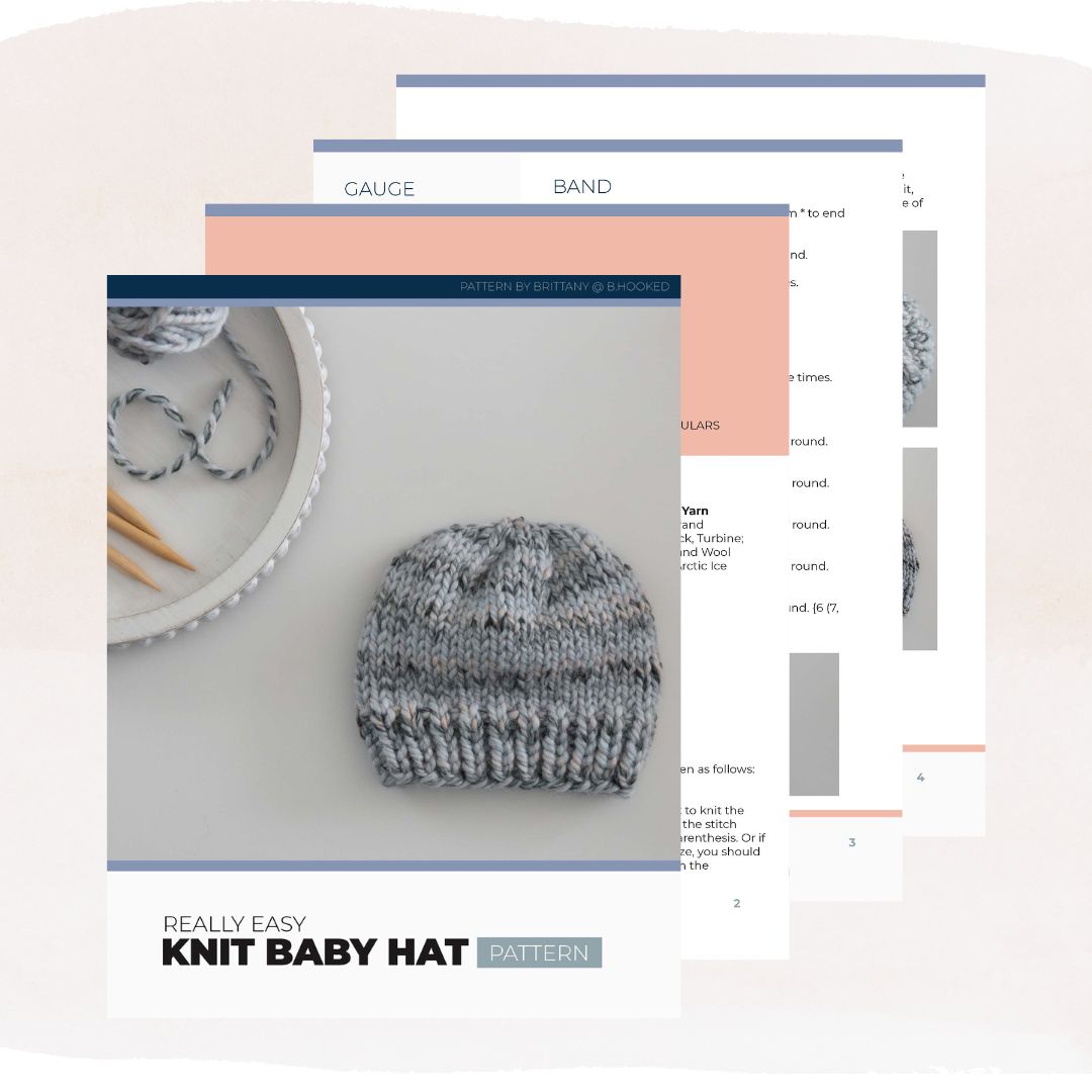 Really Easy Knit Baby Hat