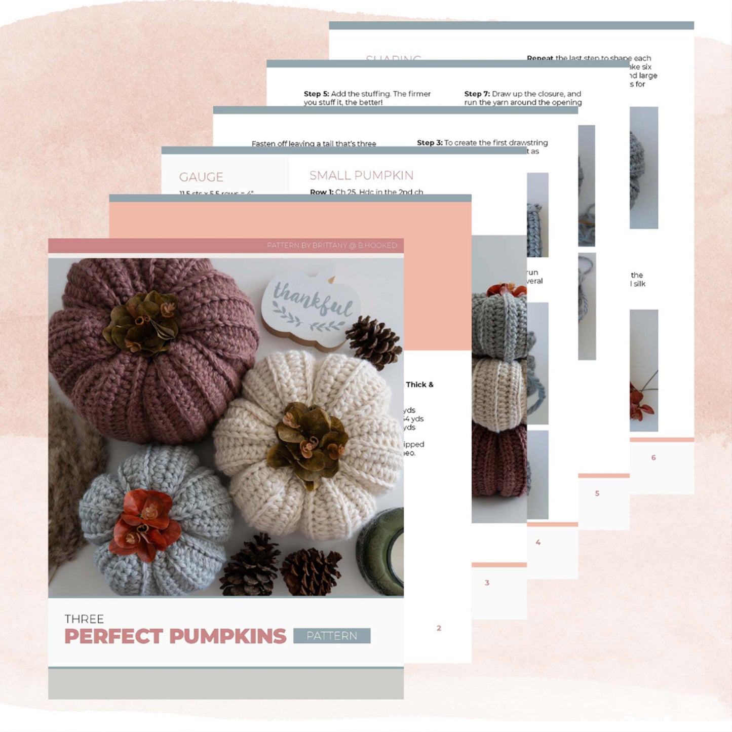 Perfect Crochet Pumpkins in 3 Sizes PDF