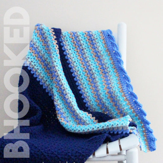 Baby Waves Crochet Baby Blanket PDF