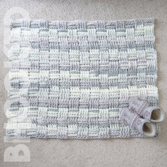 Basket Weave Crochet Rug PDF