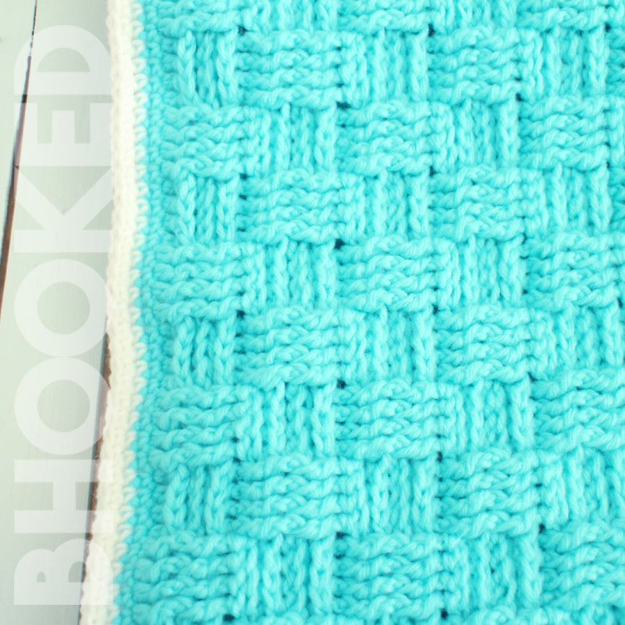 Basket Weave Crochet Baby Blanket PDF
