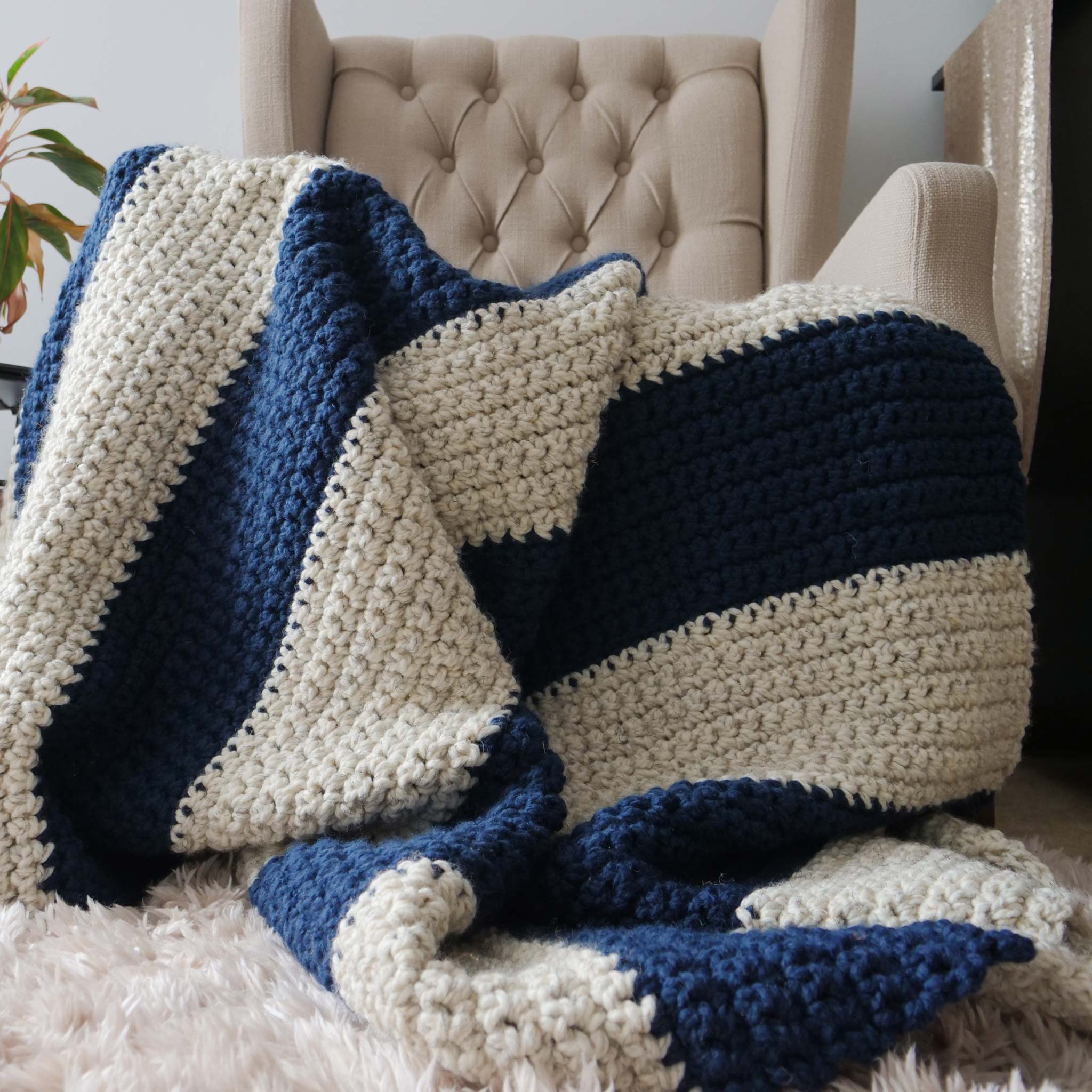 Beginner Crochet Blanket PDF B.Hooked