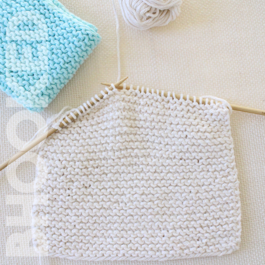 Beginner Knit Wash Cloth PDF