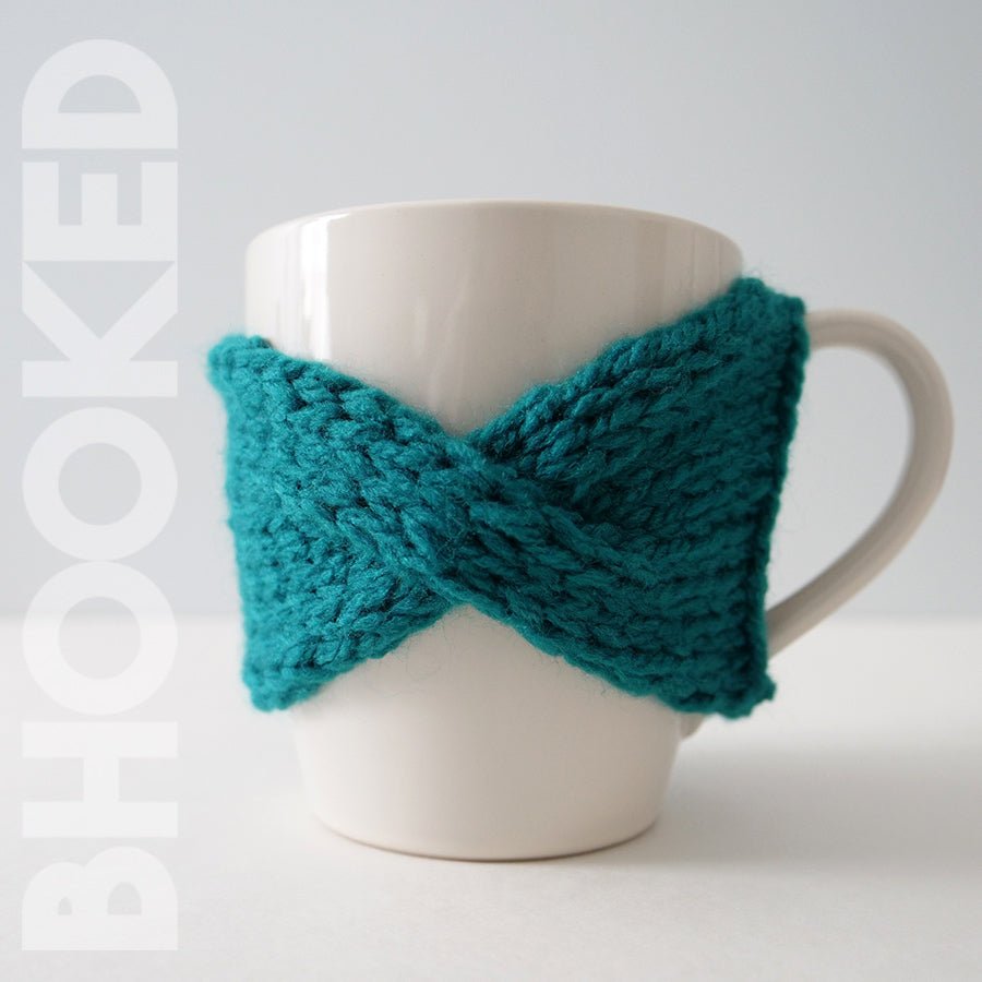 Easy Cable Knit Mug Cozy PDF