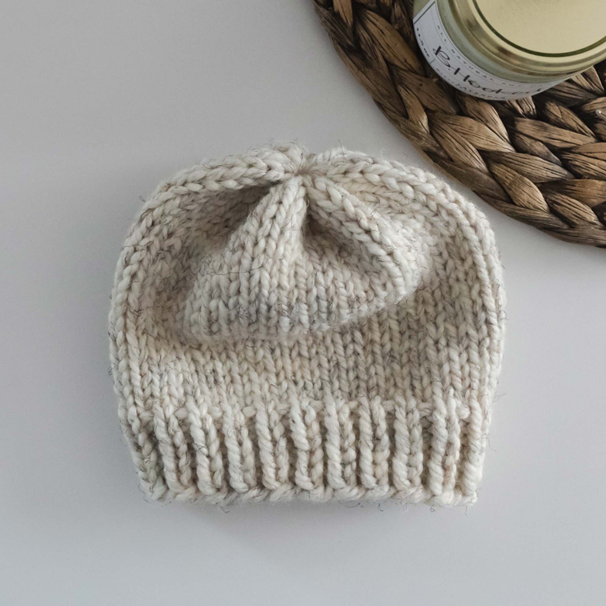 Easiest Knitted Hat (Made From a Rectangle!) - Free Knitting Pattern for  Beginners by Yay For Yarn 