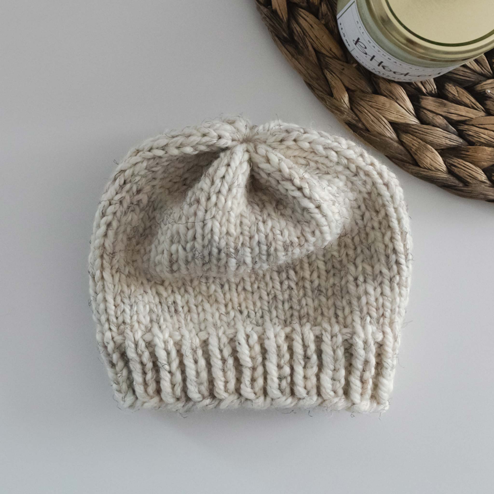 Easy Knit Hat PDF B Hooked