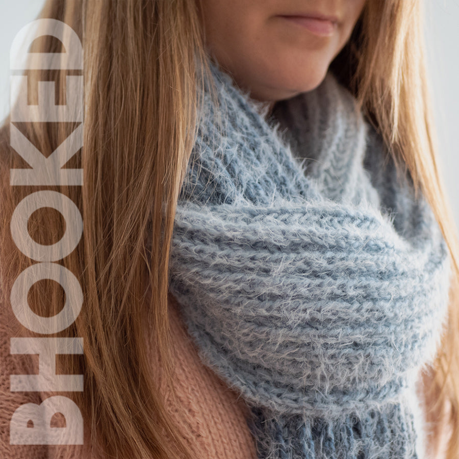 Infinity Scarf Knitting Pattern (Fisherman's Rib Stitch)