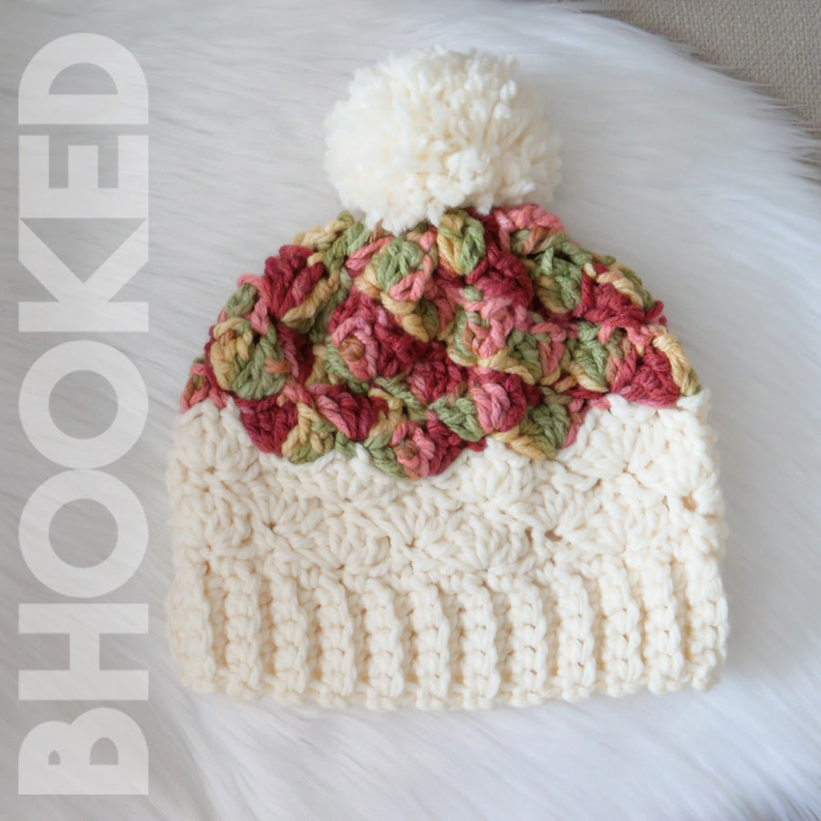 Chunky Shell Slouchy Crochet Hat PDF