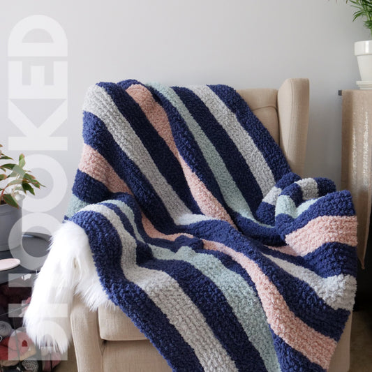 Cozy Sherpa Knit Blanket PDF