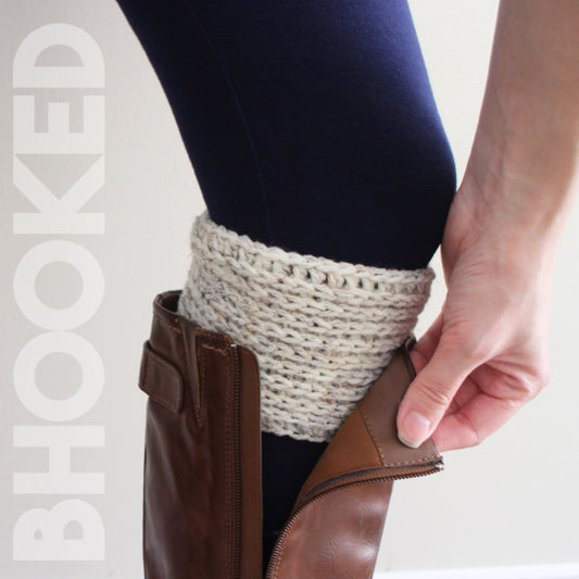 Simple Ribbed Crochet Boot Cuffs PDF