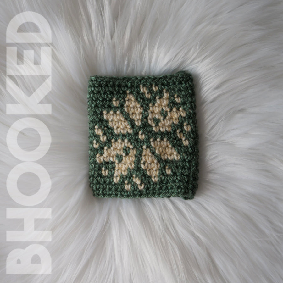 Crochet Snowflake Coffee Cup Cozy PDF